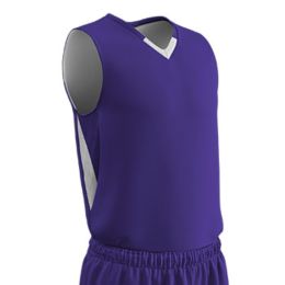 Champro Adult Pivot Reverse Basketball Jersey Royal Wht XL