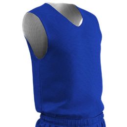 Champro Adult Muscle Basketball Jersey Royal White Small