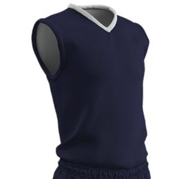 Champro Adult Clutch Basketball Jersey Royal White 3XL
