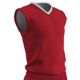 Champro Adult Pivot Basketball Short Scarlet White Small