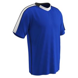 Champro Adult Sweeper Soccer Jersey Navy White Large