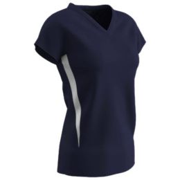 Champro SPIKE Ladies Volleyball Jersey Royal White Large