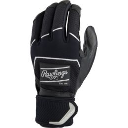 Rawlings Workhorse Batting Gloves Compression Strap-White-M