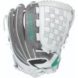 Easton Ghost Flex Softball Glove 11in Gry-Wht-Grn LH Throw
