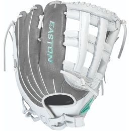 Easton Ghost Flex Softball Glove 12in Gry-Wht-Blue RH Throw