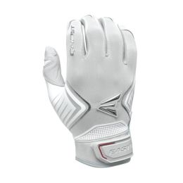 Easton Ghost Fastpitch Batting Gloves-White-Navy-S