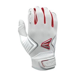 Easton Ghost Fastpitch Batting Gloves-White-Royal-S