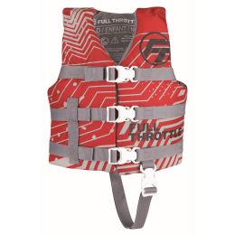 Full Throttle Adult Nylon Life Jacket S M Red