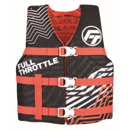 Full Throttle Adult Nylon Life Jacket 4XL 7XL Red