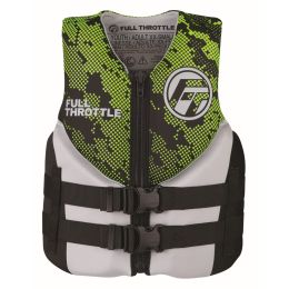 Full Throttle Adult Rapid-Dry Life Jacket 2XL 4XL Grey