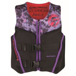 Full Throttle Mens Rapid-Dry Flex-Back Life Jacket S Red