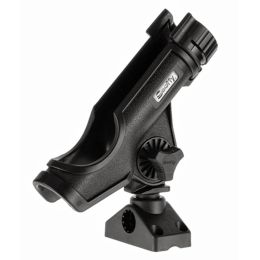 Scotty Flush Deck Mount Black w/ Rain Cap