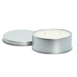 Camco Citronella Candle w/Lid - 4" x 1" 16-Hour Burn Time - 3 Wicks *6-Pack