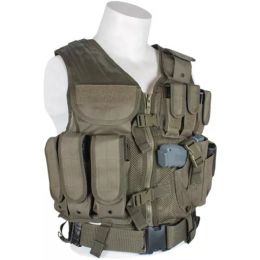 Mach-1 Tactical Vest - Olive Drab (Pack of 1)