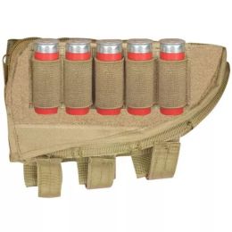 Butt Stock Cheek Rest Shotgun - Right - Coyote (Pack of 1)