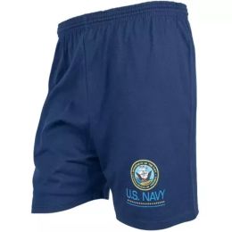 Men's Navy Running Short - U.S. Navy Logo Medium (Pack of 1)