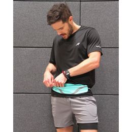 Rhythm Water-Resistant Sport Waist Pack Running Belt with Reflective Strip (Pack of 1)